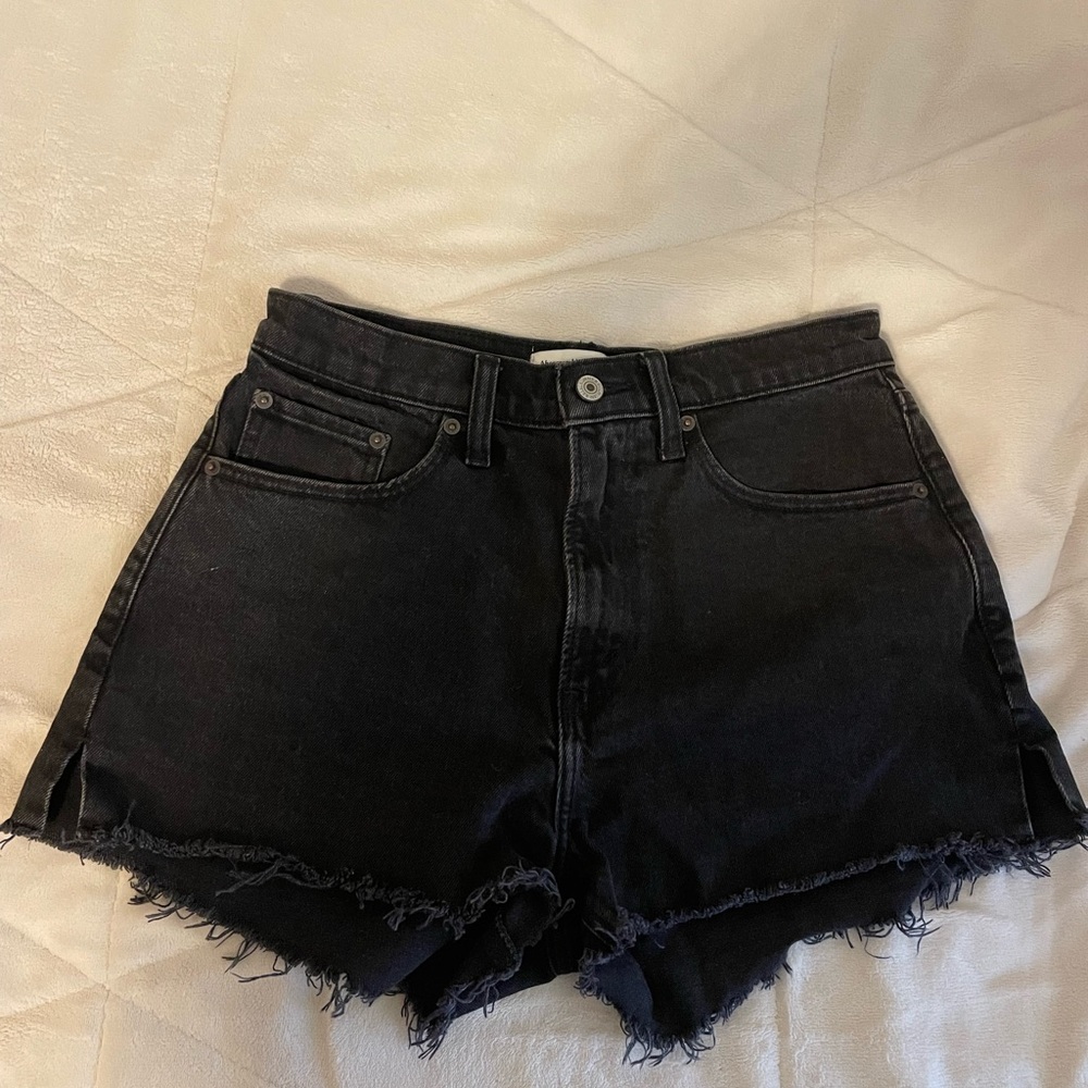 Abercrombie & Fitch Dark Denim Jean Shorts
